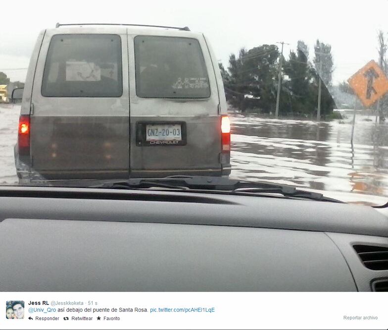 Lluvia colapsa zona norte de la capital