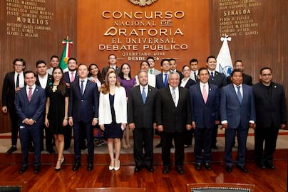 Jóvenes de 17 estados destacan en final de oratoria