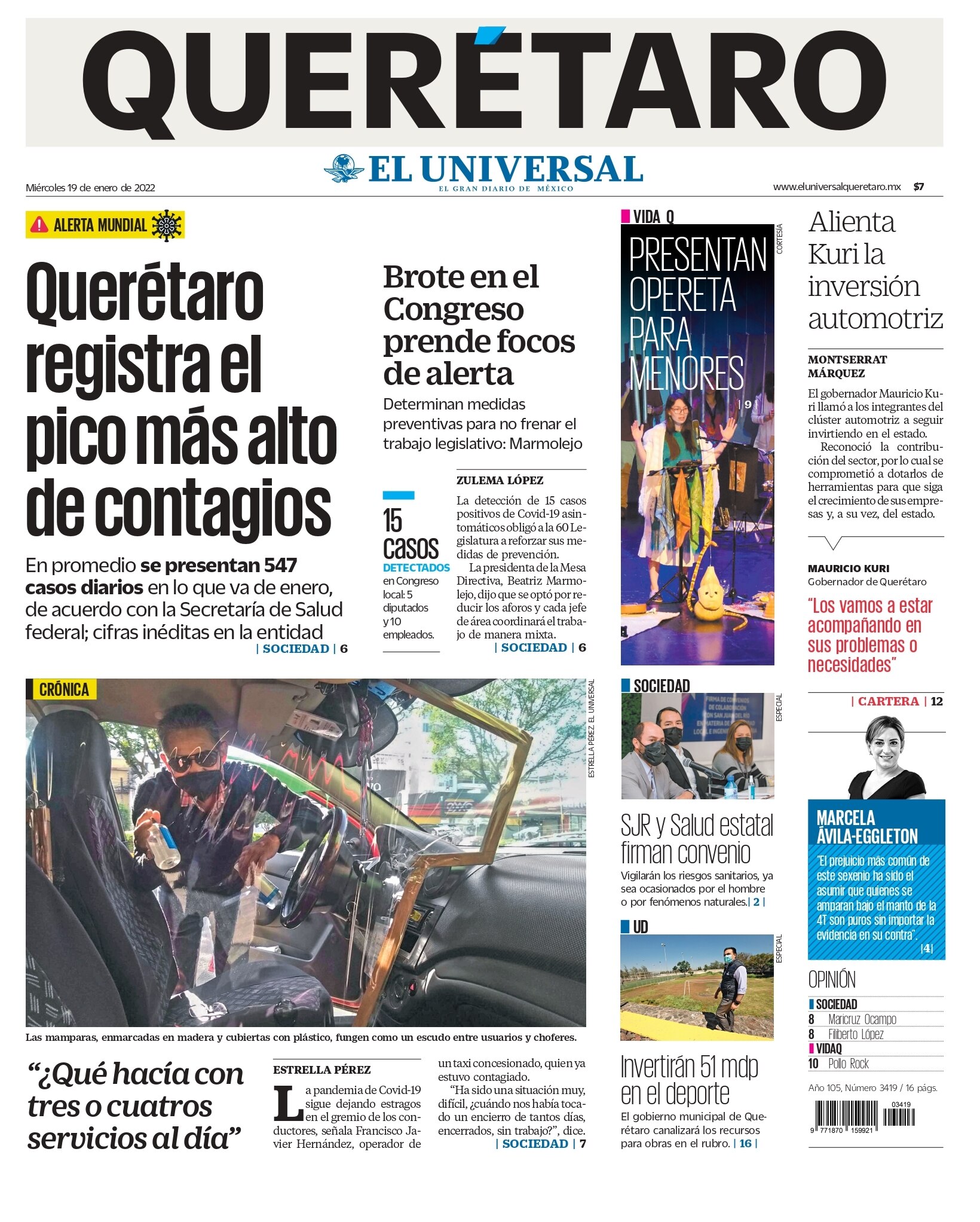 Portada 19 de enero de 2022