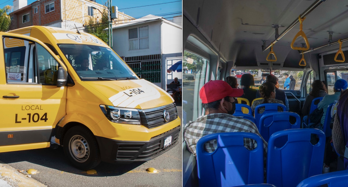 ¡Súbale, súbale! Usuarios dan "visto bueno" a las nuevas combis de Querétaro