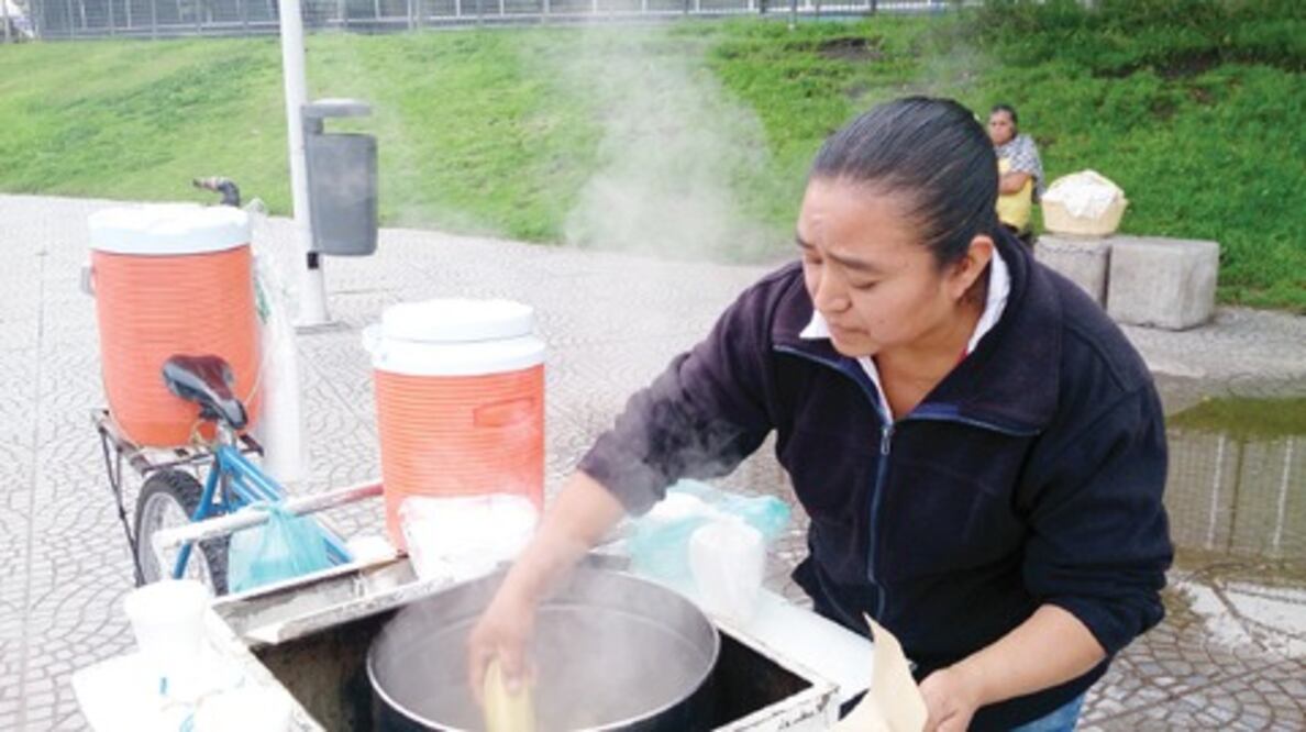 Venta de tamales, su forma de vida