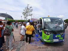 Eqrobus se abre paso con alta demanda en el Centro Histórico de Querétaro
