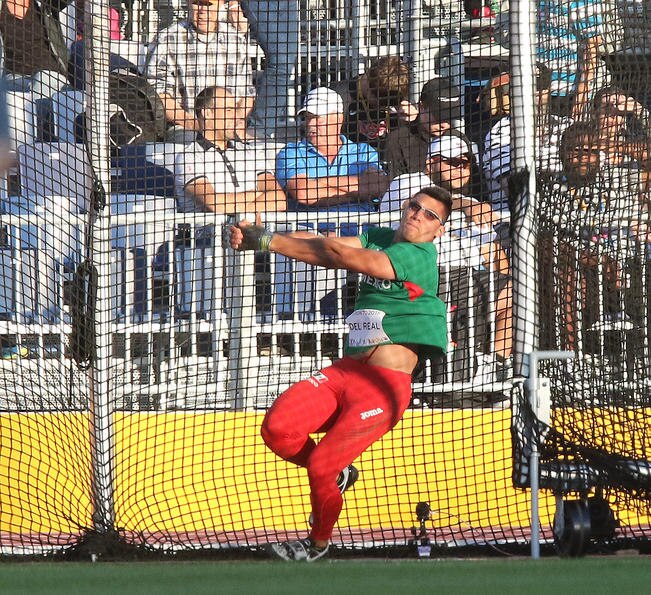 Diego del Real, especialista en lanzamiento de martillo, es uno de los señalados para subir al podio; en los JO de Río terminó en cuarto sitio. (ARCHIVO. EL UNIVERSAL)