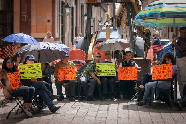 Vecinos del Centro están molestos porque no han sido informados del proyecto. Hasta el momento, el municipio no ha entregado el Plan Integral de Movilidad, dice Observatorio Ciudadano (LUIS SÁNCHEZ. EL UNIVERSAL)