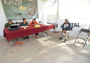 Canjearán armas por efectivo