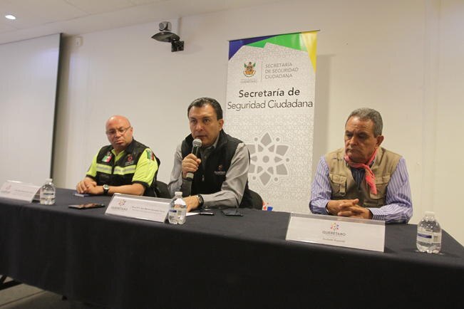 El secretario de Seguridad Ciudadana confirmó el percance registrado en la carretera México-Querétaro a la altura de La Noria, en El Marqués (CÉSAR GÓMEZ. EL UNIVERSAL)