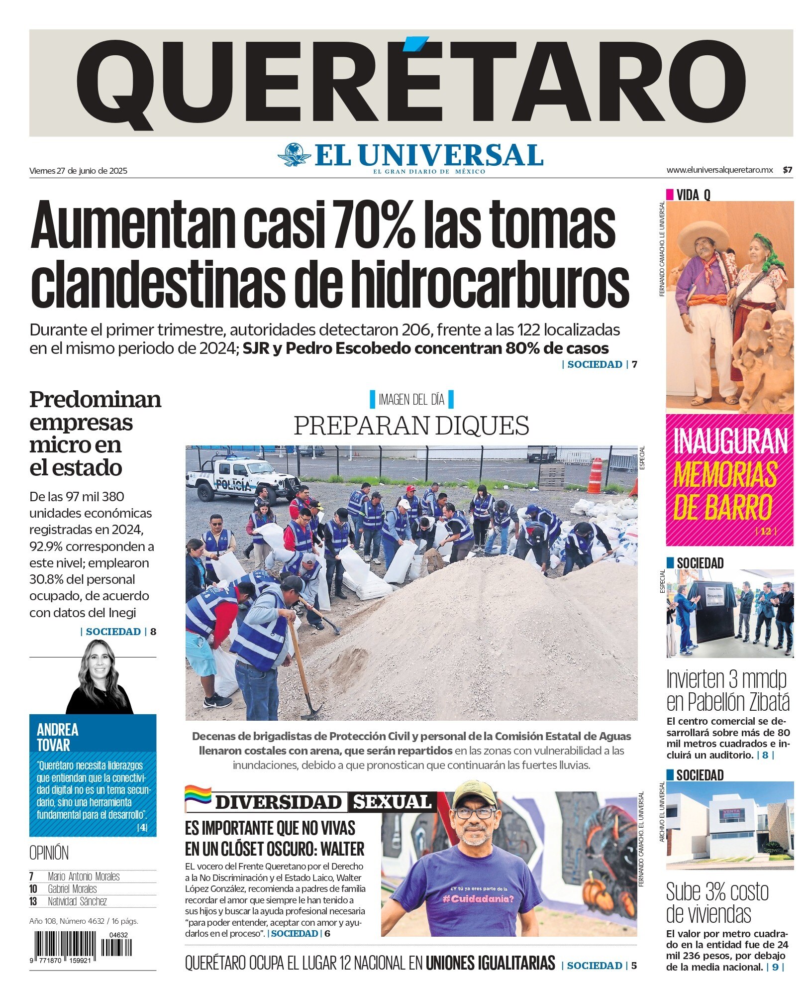 Portada 27 de junio de 2025