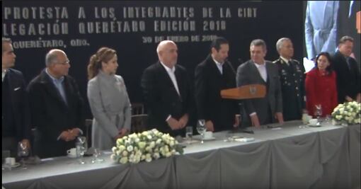Gobernador toma protesta a integrantes del Consejo Directivo de la CIRT, delegación Querétaro