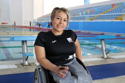 Paty Valle, atleta paralímpica, dice adiós a la piscina