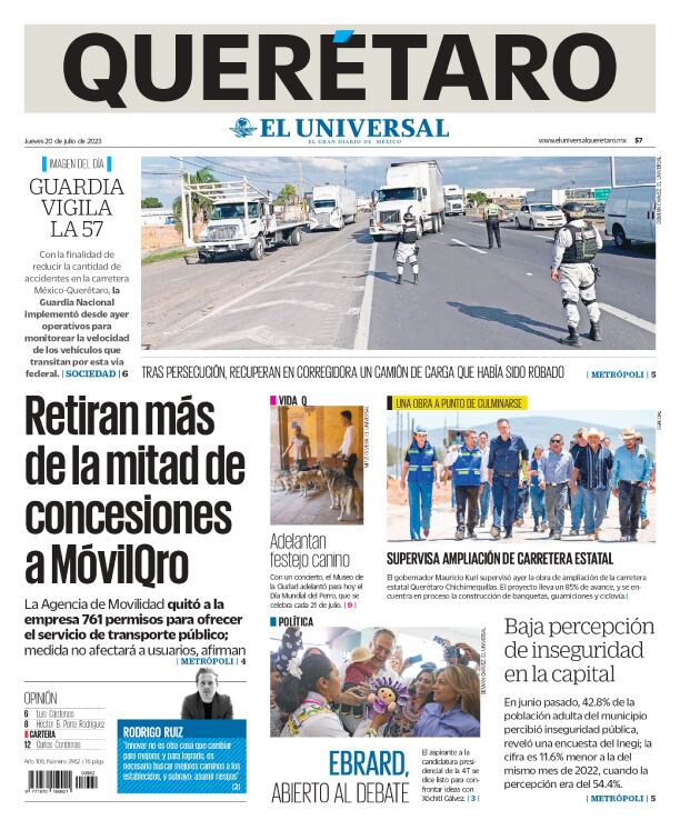 Portada 20 de julio de 2023