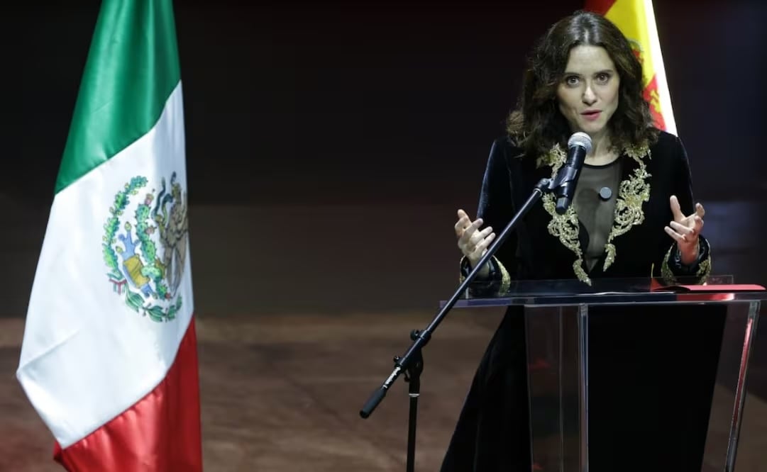 La presidenta de la comunidad de Madrid, Isabel Díaz Ayuso, en México. Foto: Fernanda Rojas/ EL UNIVERSAL