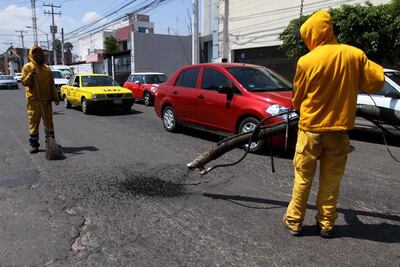 Bacheo en frío lleva un avance de 12.5% en la capital 