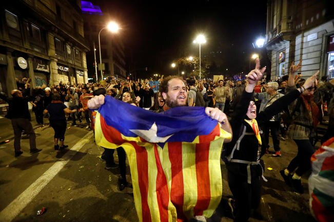Viviendo la protesta catalana