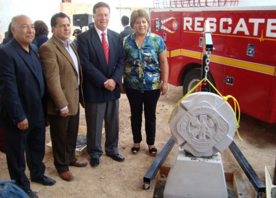 Inicia construcción de la estación de bomberos en Preso Escobedo