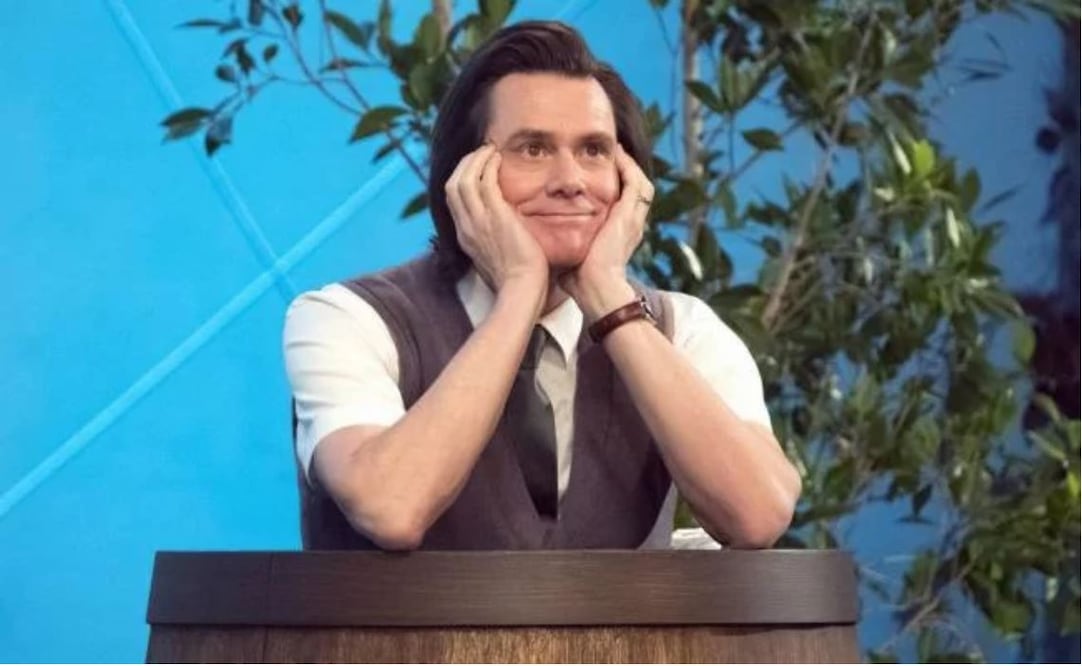 Jim Carrey en el papel de Jeff Pickles en una escena de la serie "Kidding". El programa fue nominado a un Globo de Oro a mejor serie de comedia. Carrey también fue nominado a mejor actor de una serie. Foto: Archivo AP