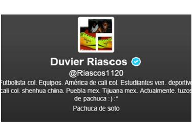 Duvier Riascos insulta a sus detractores en Twitter