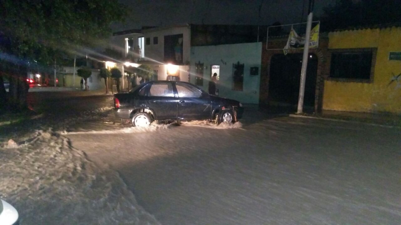 Afectaciones por fuertes lluvias en Querétaro