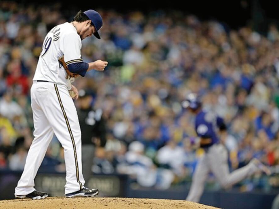 Gallardo se va sin decisión ante los Rockies