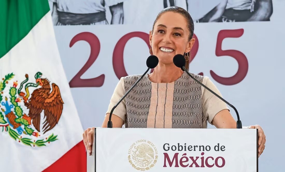 En el evento donde presentó el Plan para el oriente del Estado de México la Presidenta invitó a la ciudadanía a votar el próximo 1 de junio, para elegir al Poder Judicial. Foto: Especial