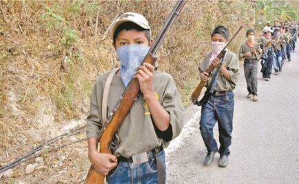 Infancia olvidada. Niños, de entre 6 y 15 años, armados para defenderse contra Los Ardillos