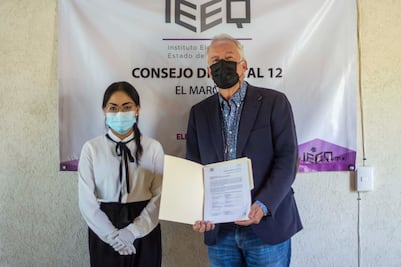 Se registra Enrique Vega Carriles como candidato del PAN a la alcaldía de El Marqués