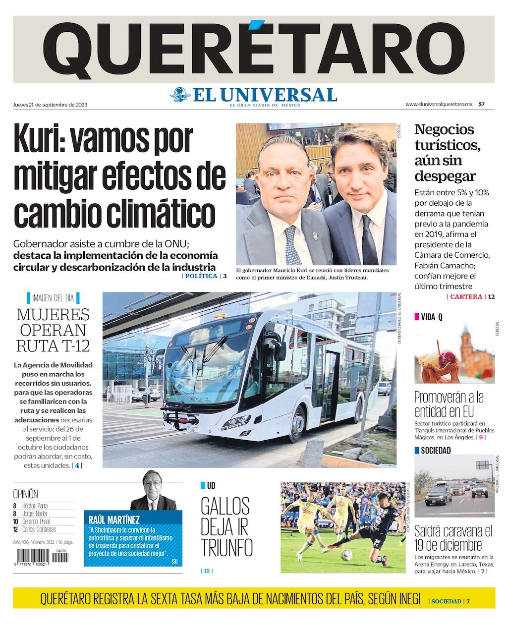 Portada 21 de septiembre de 2023