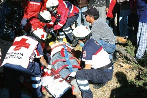 Cruz Roja alerta de accidentes de auto