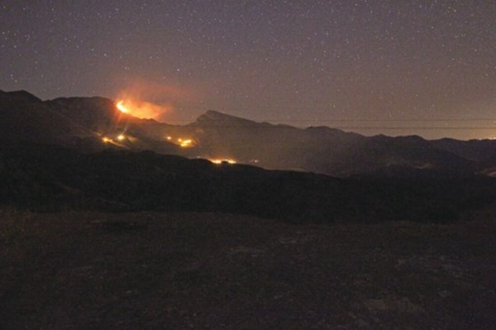Incendio  en la sierra moviliza a autoridades  