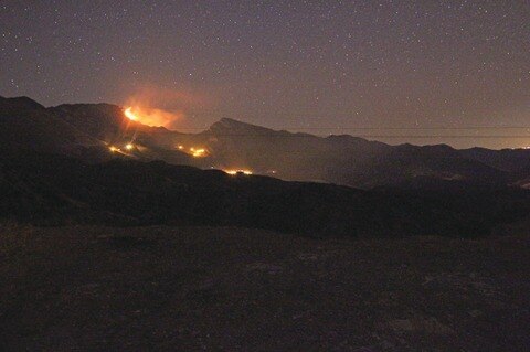 Incendio en la sierra moviliza a autoridades