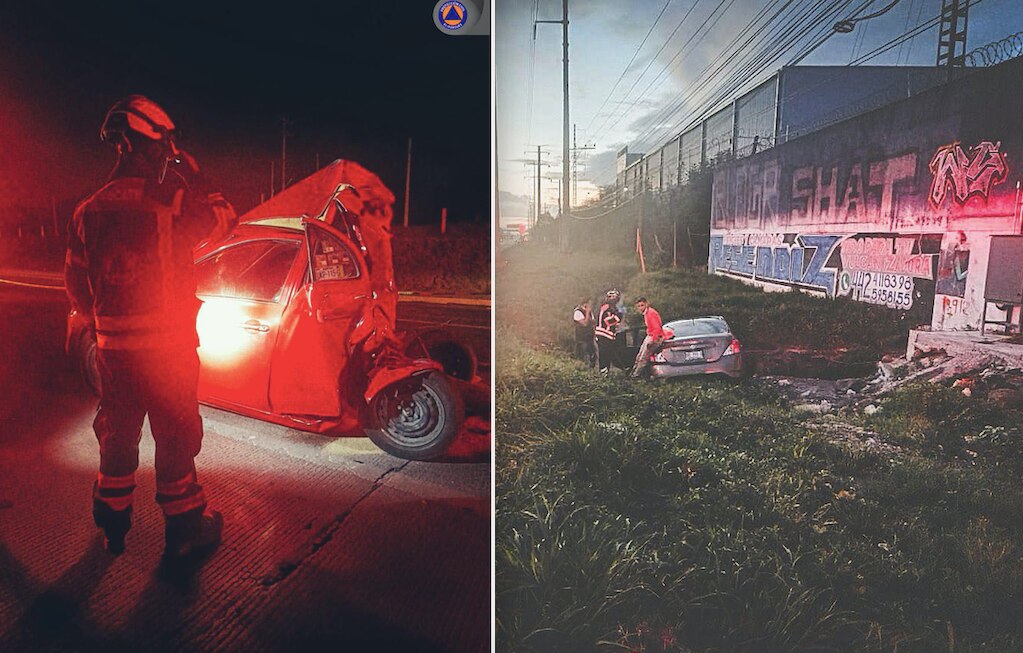 Reportan dos accidentes en la autopista México-Querétaro; una persona perdió la vida