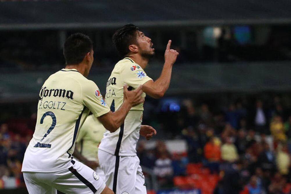 El “Cepillo” logró el único tanto de la noche ayer en el Estadio Azteca (MARCOS DOMÍNGUEZ. IMAGO7)