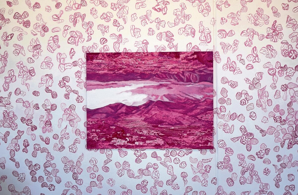 Artista pinta con grana cochinilla en España