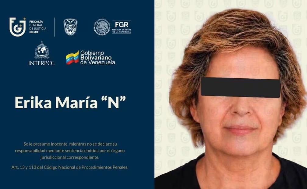 Ficha de búsqueda de Erika María "N". Foto: Especial