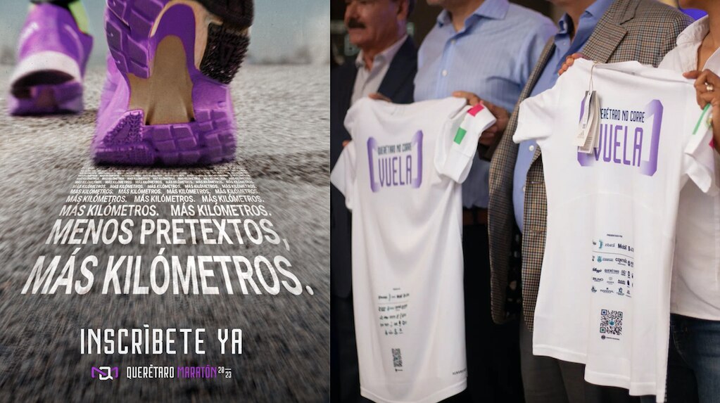Presentan la playera del Querétaro Maratón para la edición 2023