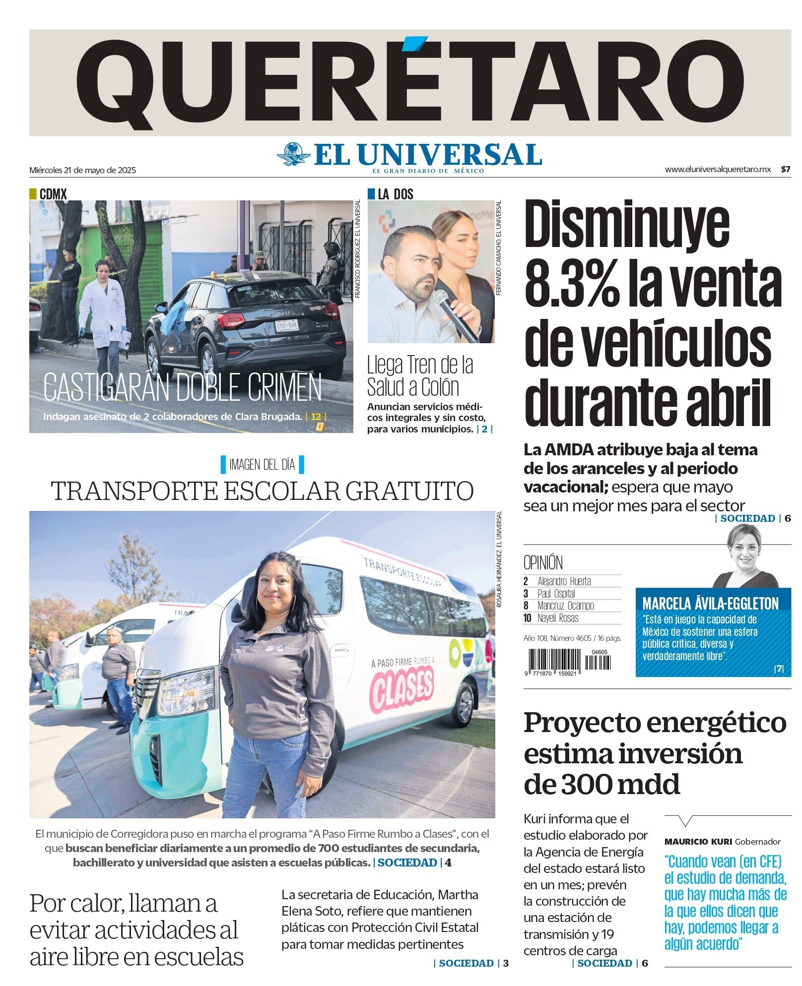 Portada 21 de mayo de 2025