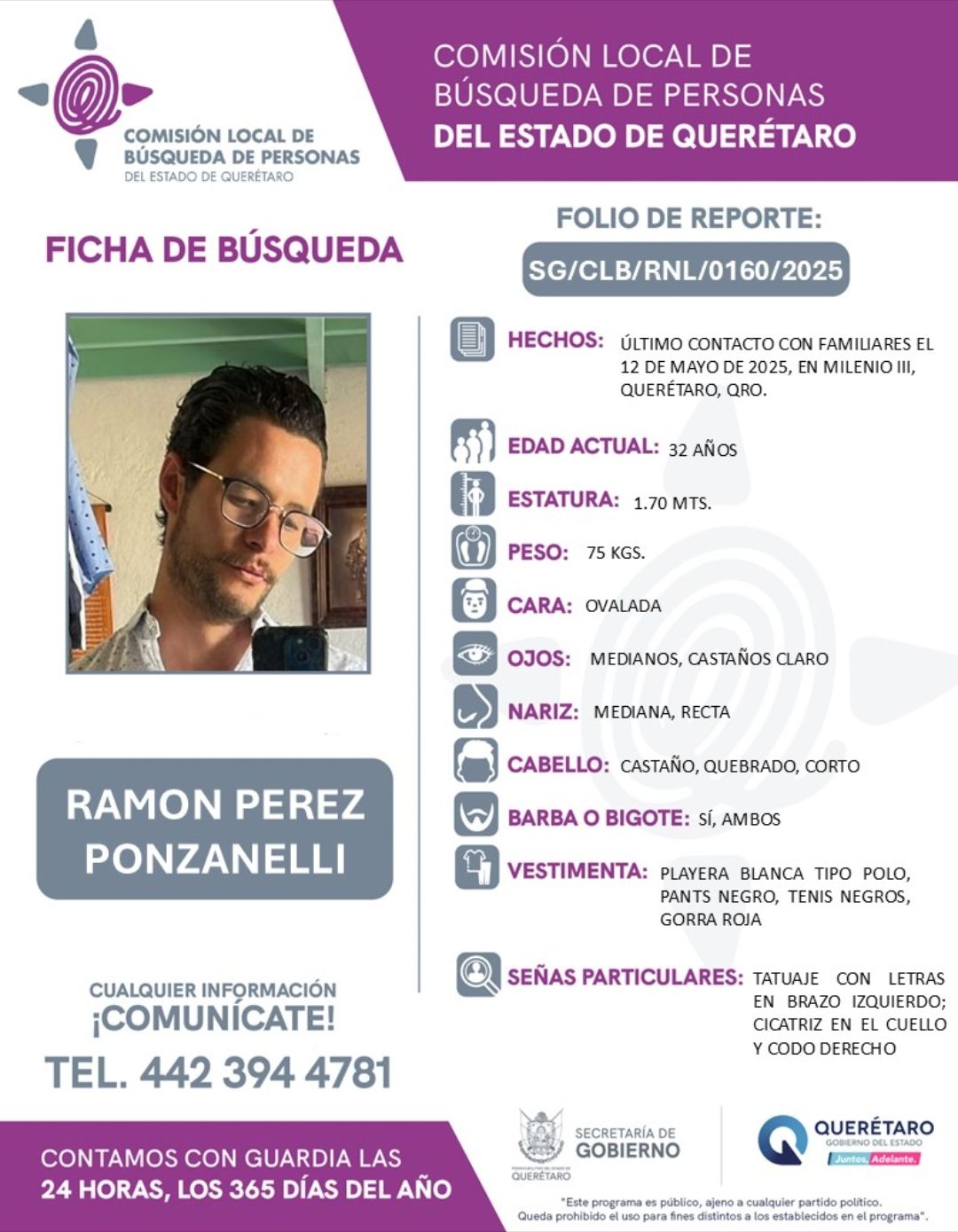 Foto: Facebook Comisión Local de Búsqueda de Personas del Estado de Querétaro