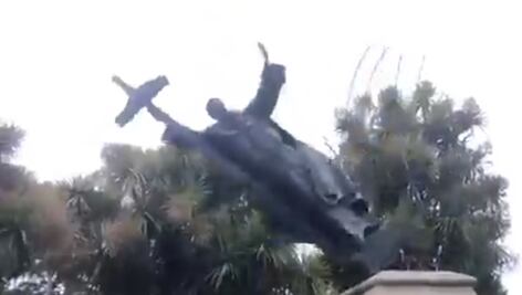 Diócesis de Querétaro lamenta vandalismo a estatua de Fray Junípero Serra