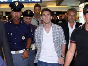 Messi llegó a Roma