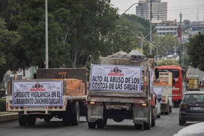 Transportistas de Amotac vuelven a protestar; denuncian extorsiones e inseguridad