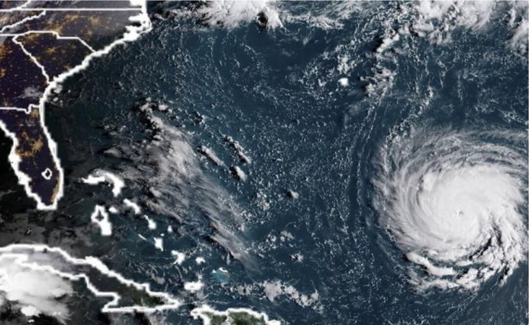 El huracán Florence visto desde la Estación Espacial Internacional (Foto: Getty Images)