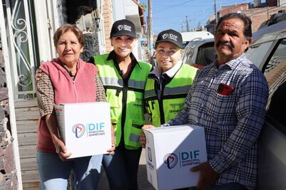 DIF Municipal de Querétaro lleva apoyos alimentarios casa por casa a personas adultas mayores