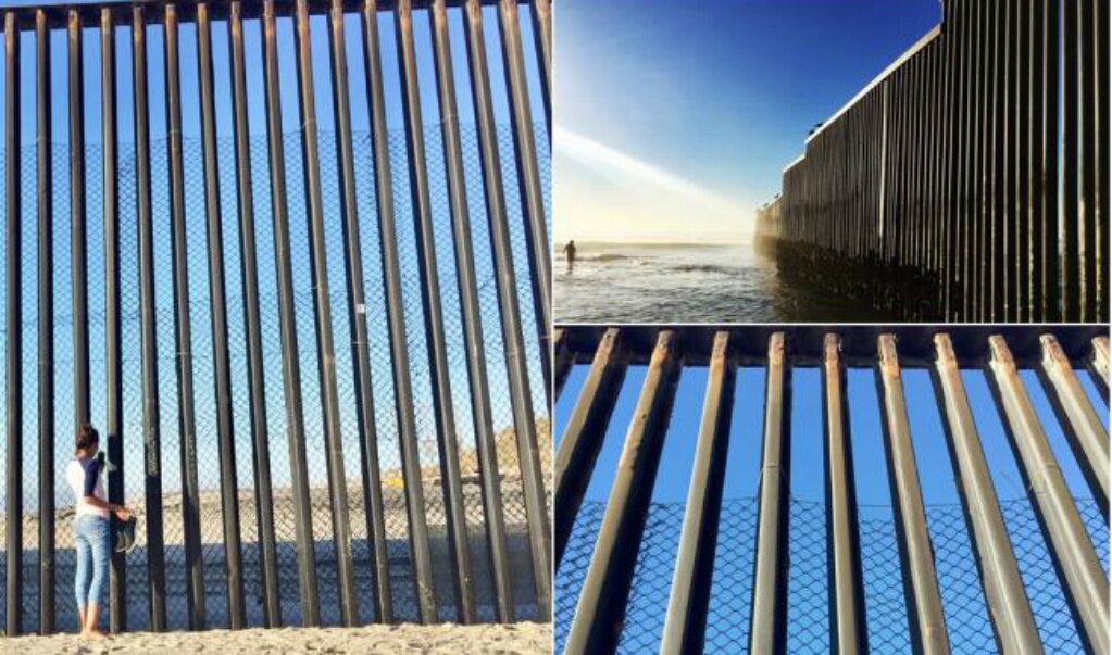 Refuerzan muro fronterizo en Tijuana con malla de alambre