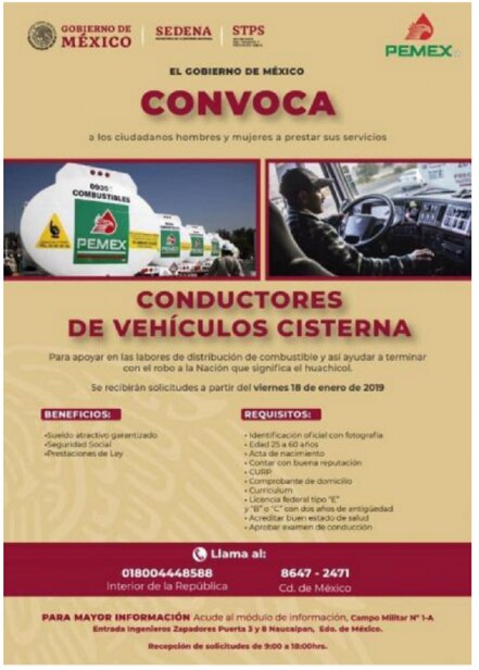 Ofrece AMLO sueldo 14 mil 500 pesos quincenales a nuevos choferes de pipas 