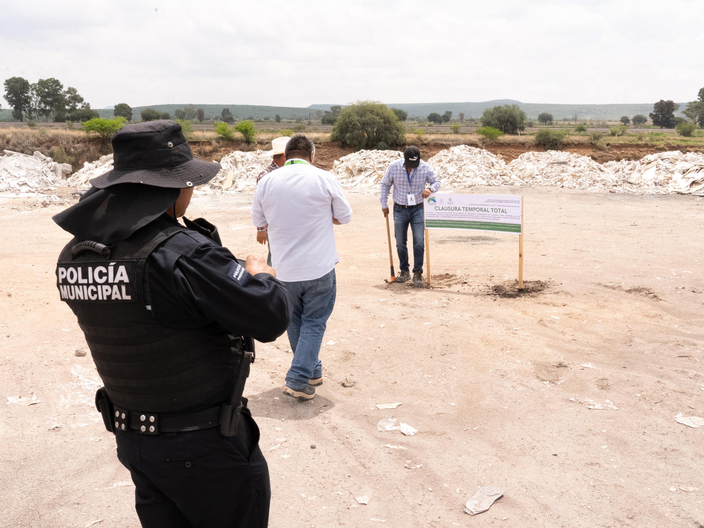 Clausuran banco de tiro en El Marqués