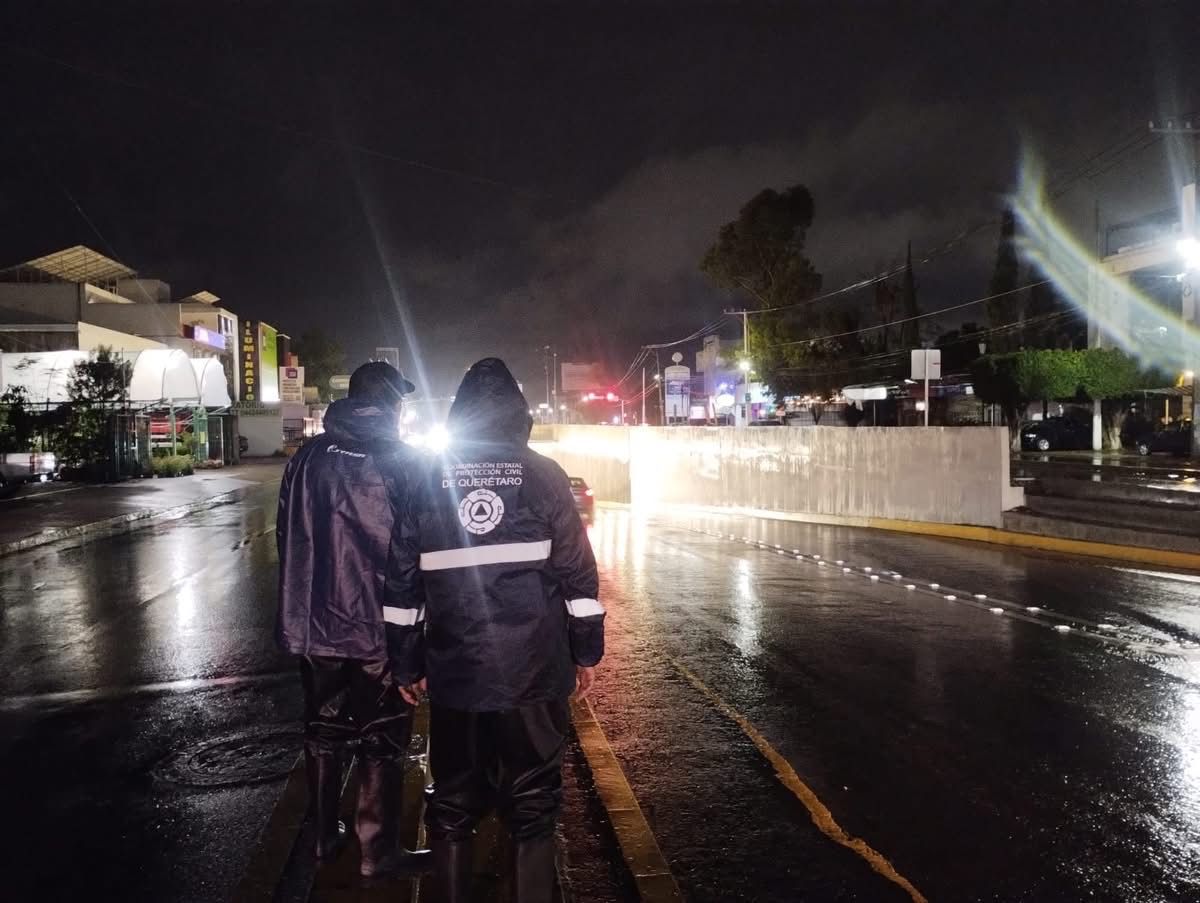Reportan lluvias intermitentes en la zona metropolitana; Protección Civil realiza supervisiones