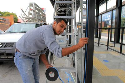 Trabajadores oaxaqueños alistan paradas de Qrobus