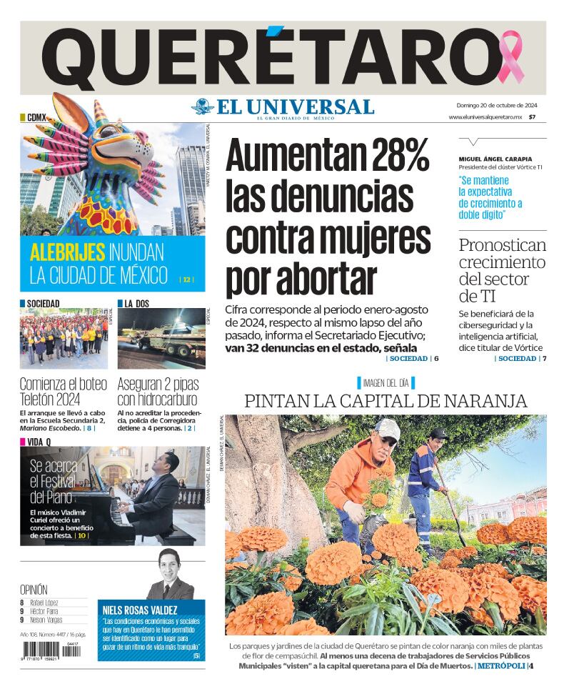 Portada 20 de octubre de 2024