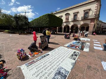Artesanos protestan en Plaza de Armas por bajas ventas