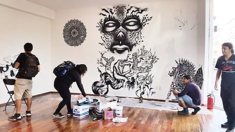 Arte urbano en Galería Municipal