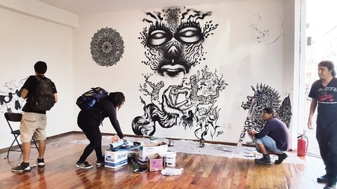 Arte urbano en Galería Municipal